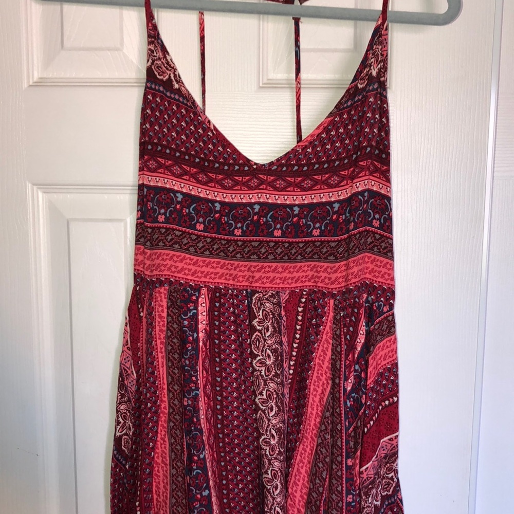 Red Patterned Dress - Picture 3 of 5